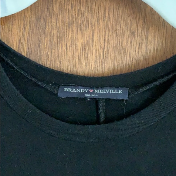 Brandy Melville black t-shirt dress - Picture 2 of 3